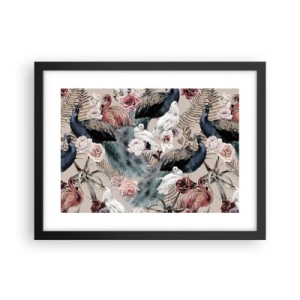 Plagát v čiernom ráme - V palácovej záhrade - 40x30 cm