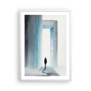 Plagát v bielom ráme - Ži bez obmedzenia - 50x70 cm