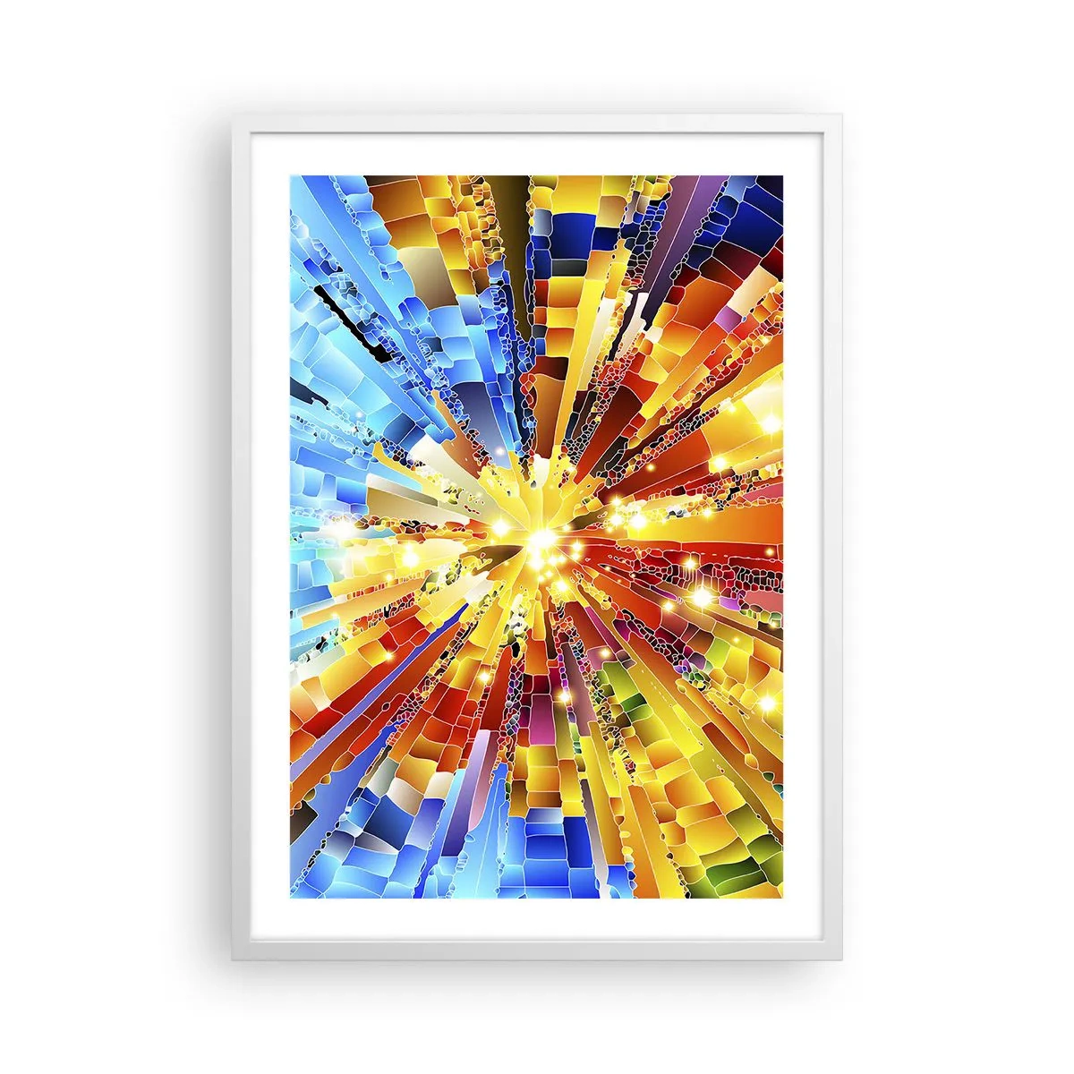 Plagát v bielom ráme - In medias res - 50x70 cm