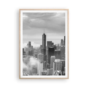 Plagát v ráme zo svetlého duba - Americká krajina - 70x100 cm