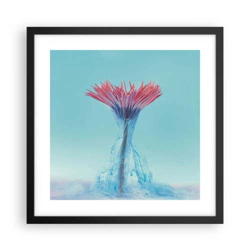 Plagát v čiernom ráme - V osviežujúcom objatí - 40x40 cm