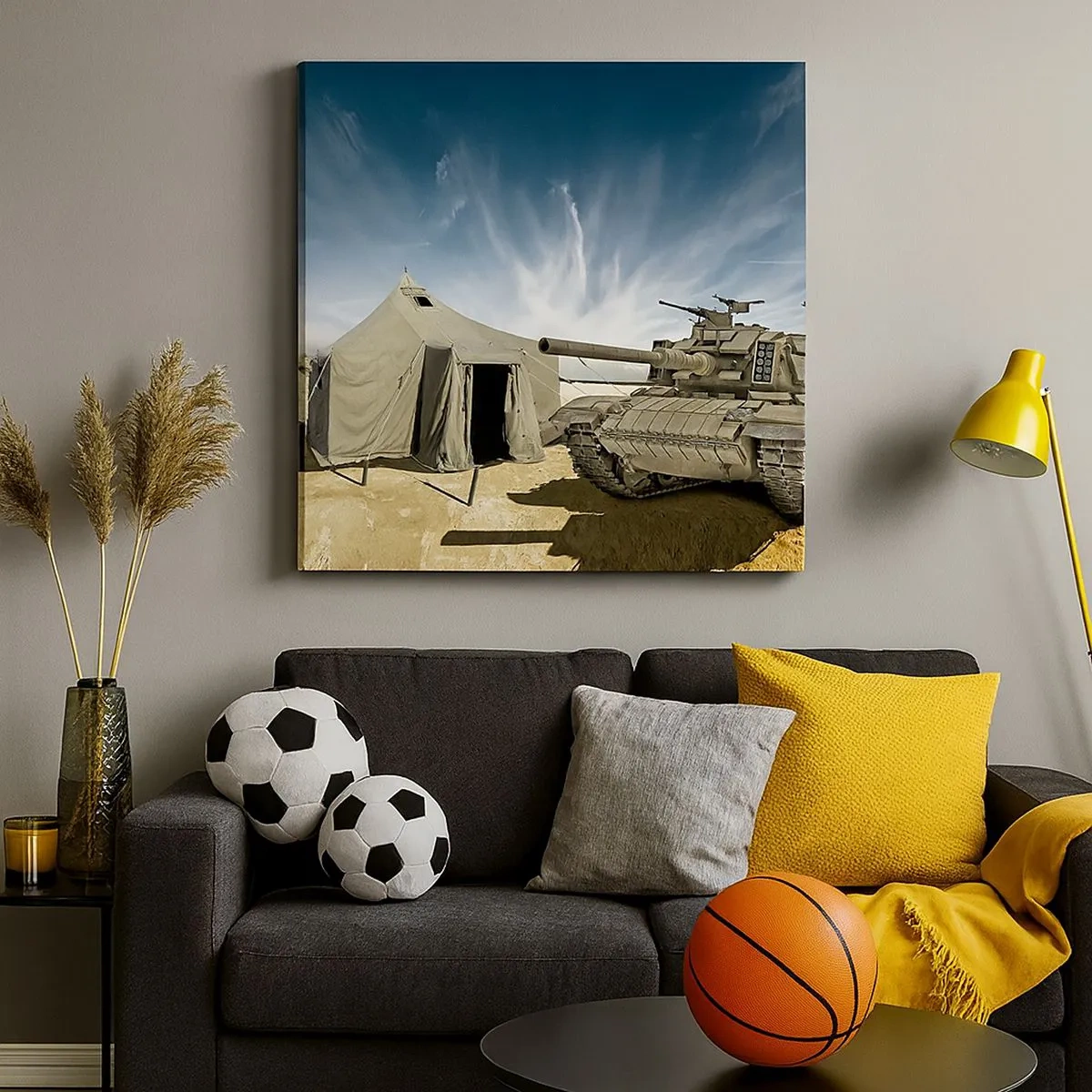 Obraz na plátne - Militantný sen - 30x30 cm