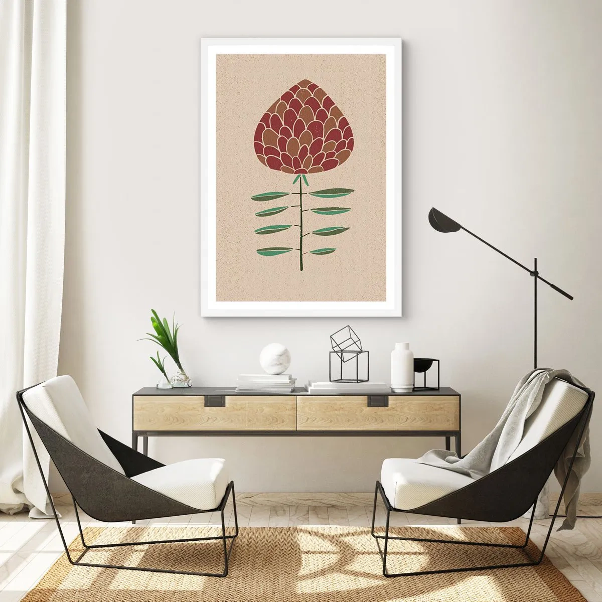 Plagát v bielom ráme - Šéf šéfov - 70x100 cm