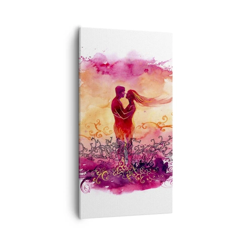 Obraz na plátne - Jedno srdce! Potrebujem tak málo… - 55x100 cm