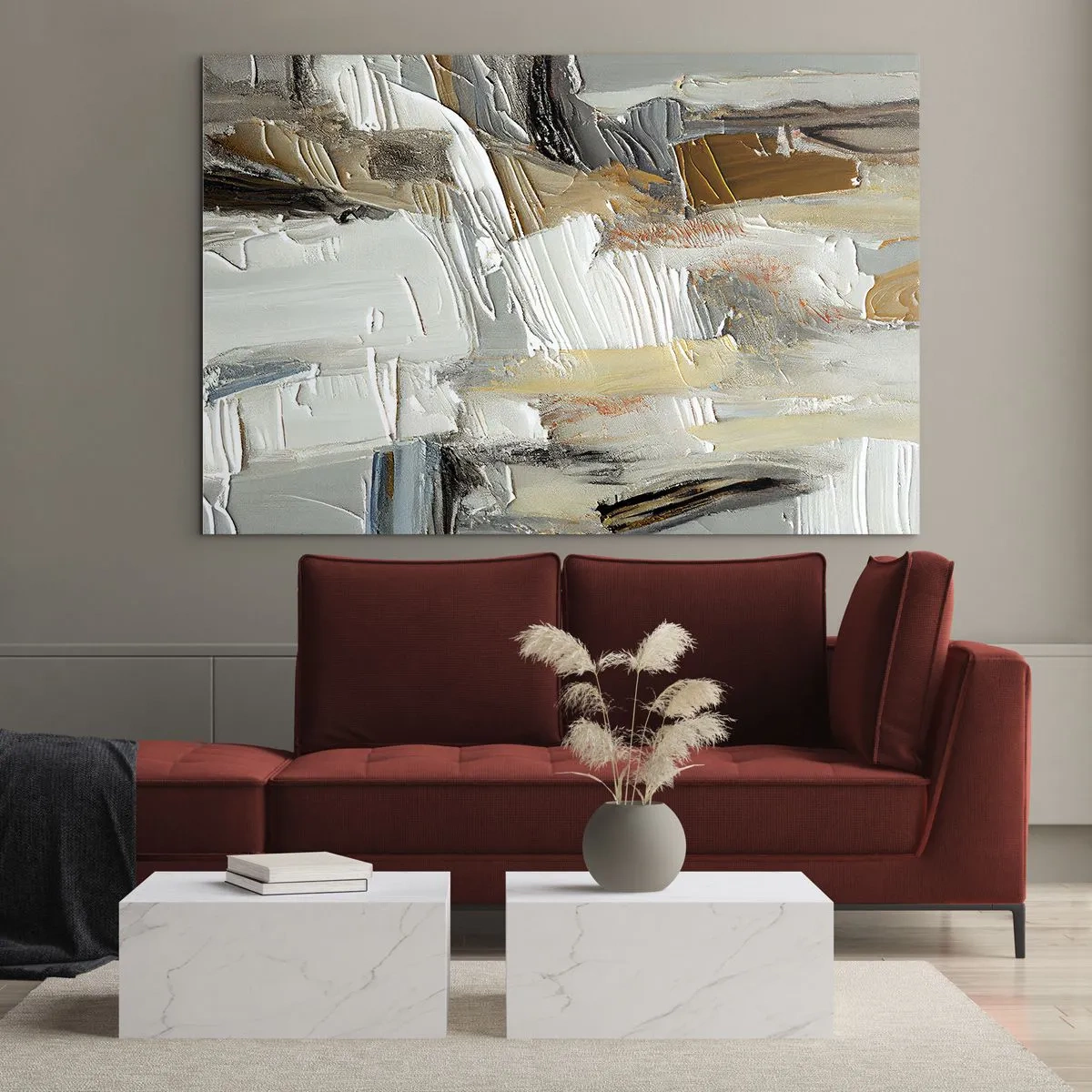 Obraz na skle - Farebné nahromadenie - 120x80 cm