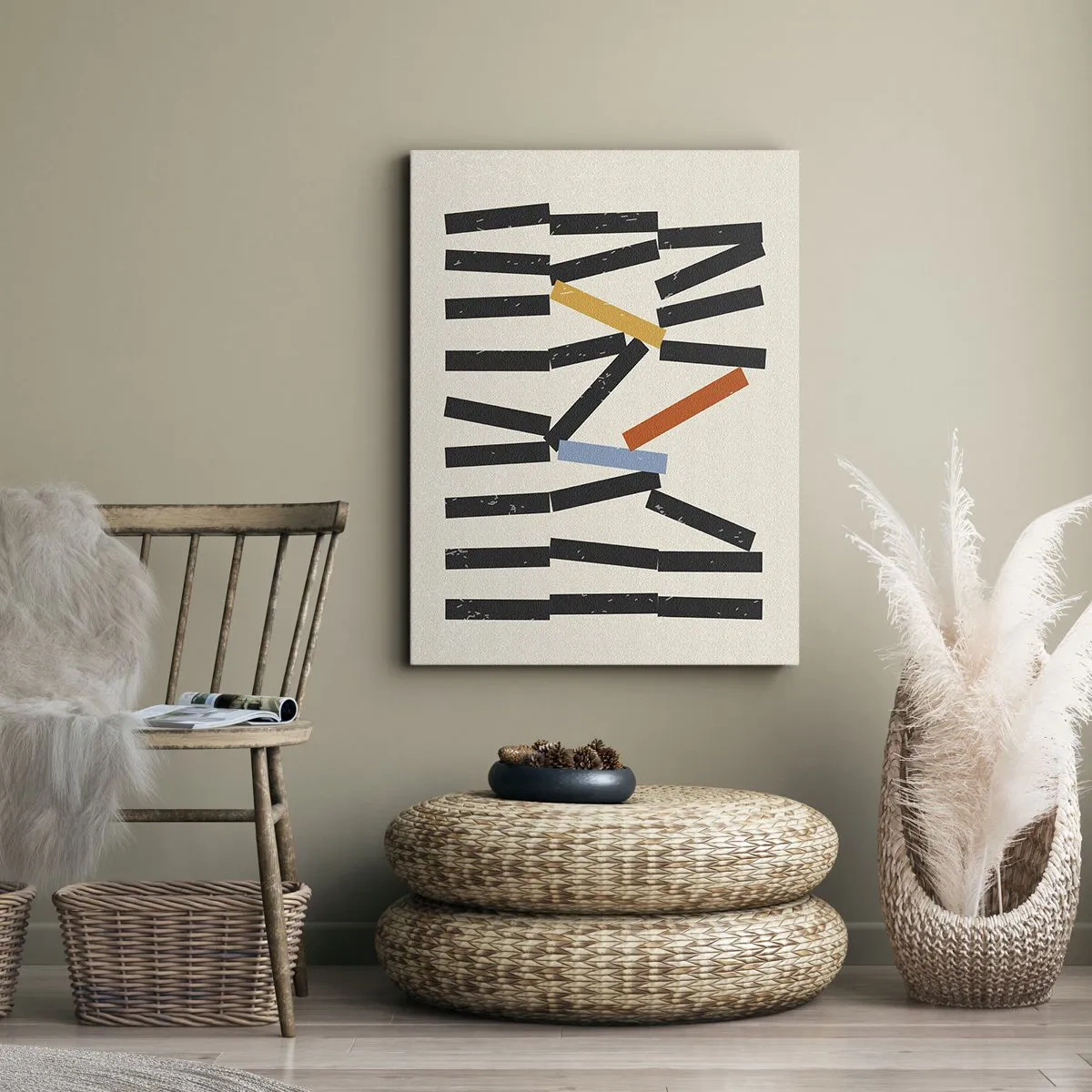 Obraz na plátne - Domino – kompozícia - 50x70 cm