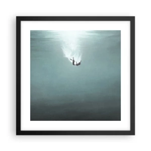 Plagát v čiernom ráme - V objatí oceánu - 40x40 cm