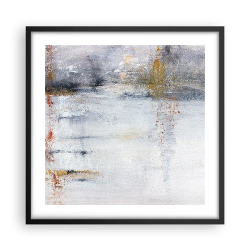 Plagát v čiernom ráme - Za závojom vzduchu - 50x50 cm