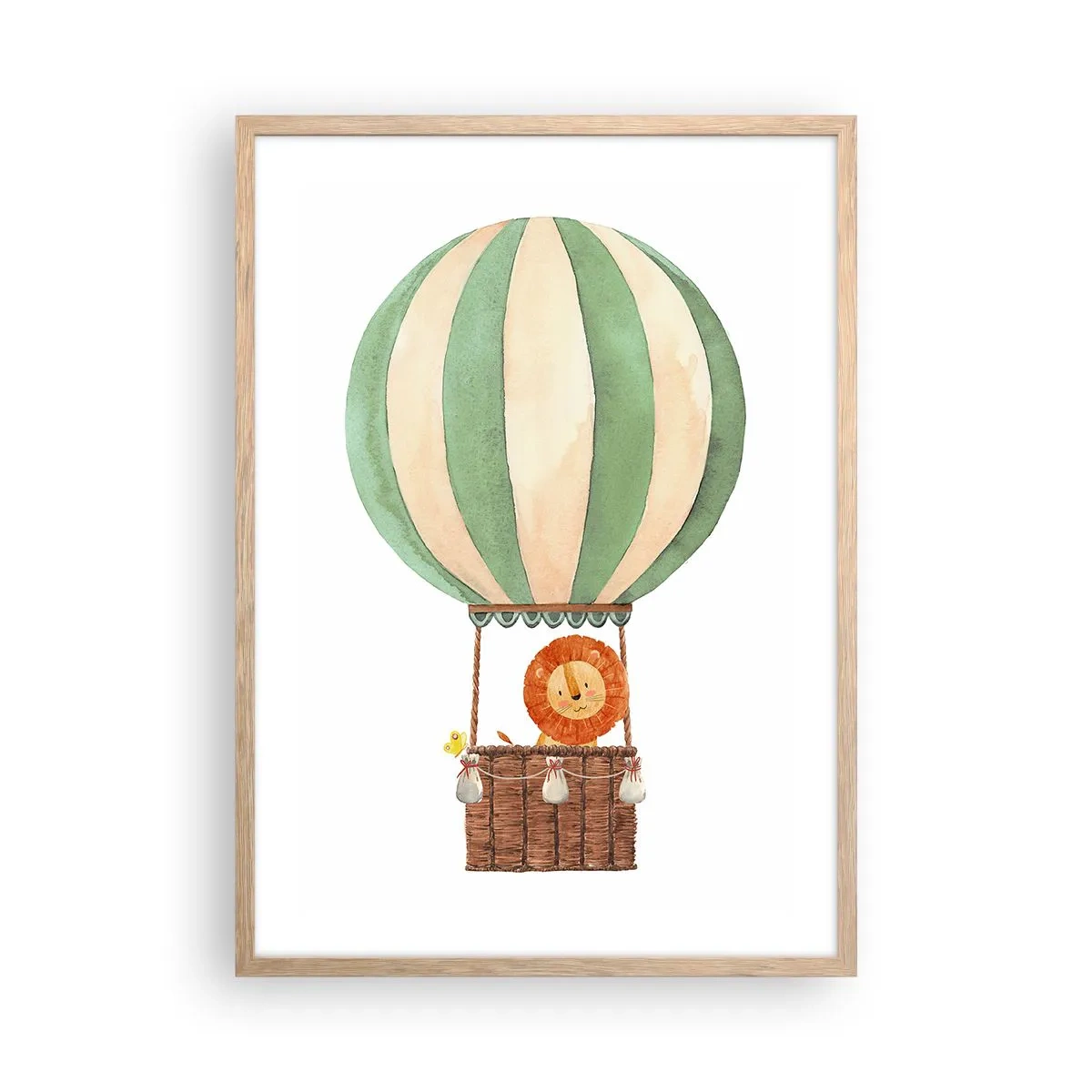 Plagát v ráme zo svetlého duba - Leonove cesty - 50x70 cm