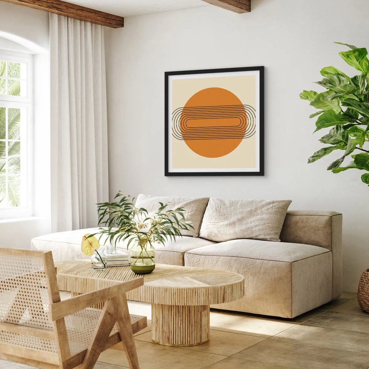 Plagát v čiernom ráme - Dokonalý plán - 60x60 cm