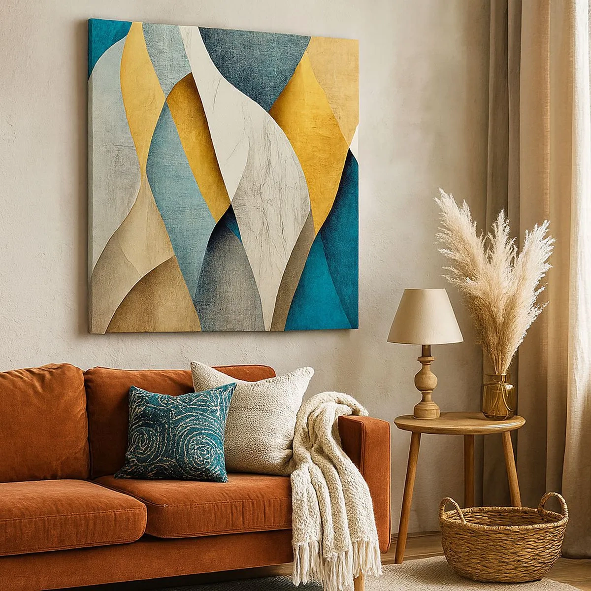 Obraz na plátne - Rytmus a vlnenie - 30x30 cm