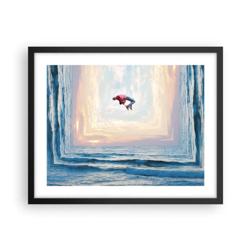 Plagát v čiernom ráme - Do inej dimenzie - 50x40 cm