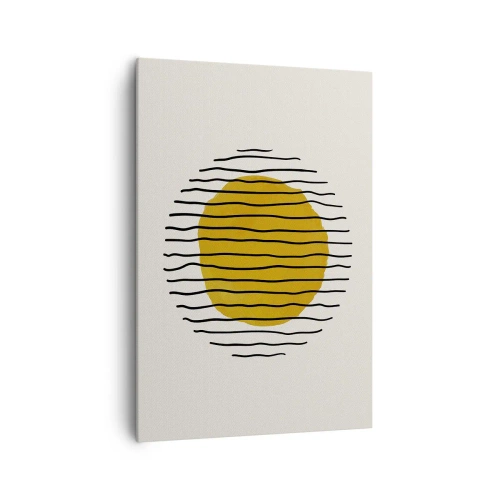 Obraz na plátne - Abstrakcia kmitajúca žiarom - 70x100 cm