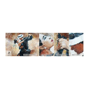 Vzorka Fototapeta Standard Eco - A la Rudolf Valentino - Abstrakcia, Tancujte, Tango - 100x30 cm