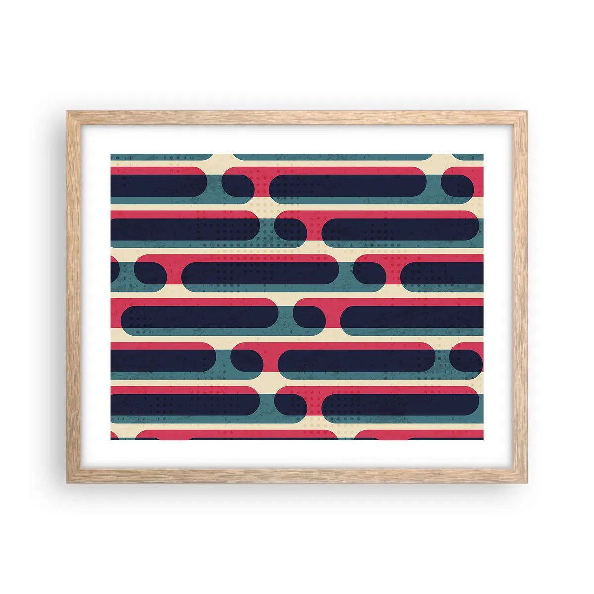 Plagát v ráme zo svetlého duba - Dovnútra a dopredu - 50x40 cm