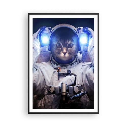 Plagát v čiernom ráme - Houston, máte problém - 70x100 cm