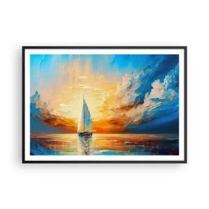 Plagát v čiernom ráme - Plavba v zlate - 100x70 cm