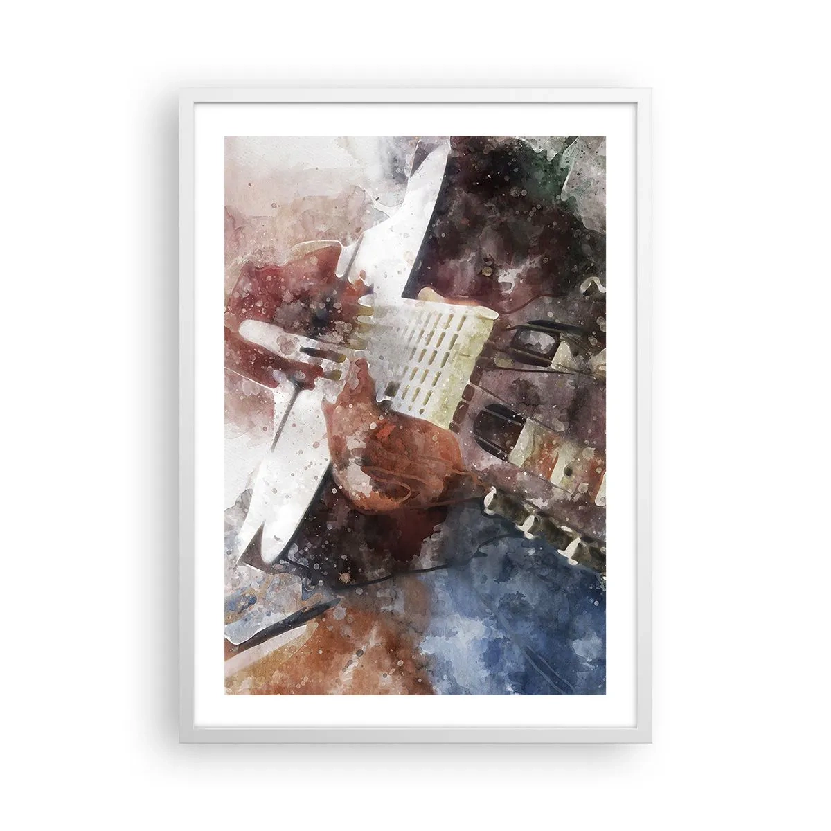 Plagát v bielom ráme - Čo si o tom myslíš? - 50x70 cm