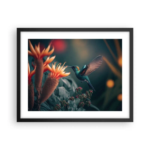 Plagát v čiernom ráme - Skutočne pestrý život - 50x40 cm