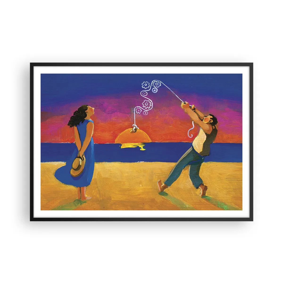 Plagát v čiernom ráme - Viac ako hviezda z neba - 100x70 cm