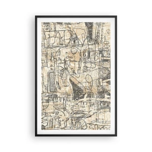 Plagát v čiernom ráme - Čaká na rozlúštenie - 61x91 cm