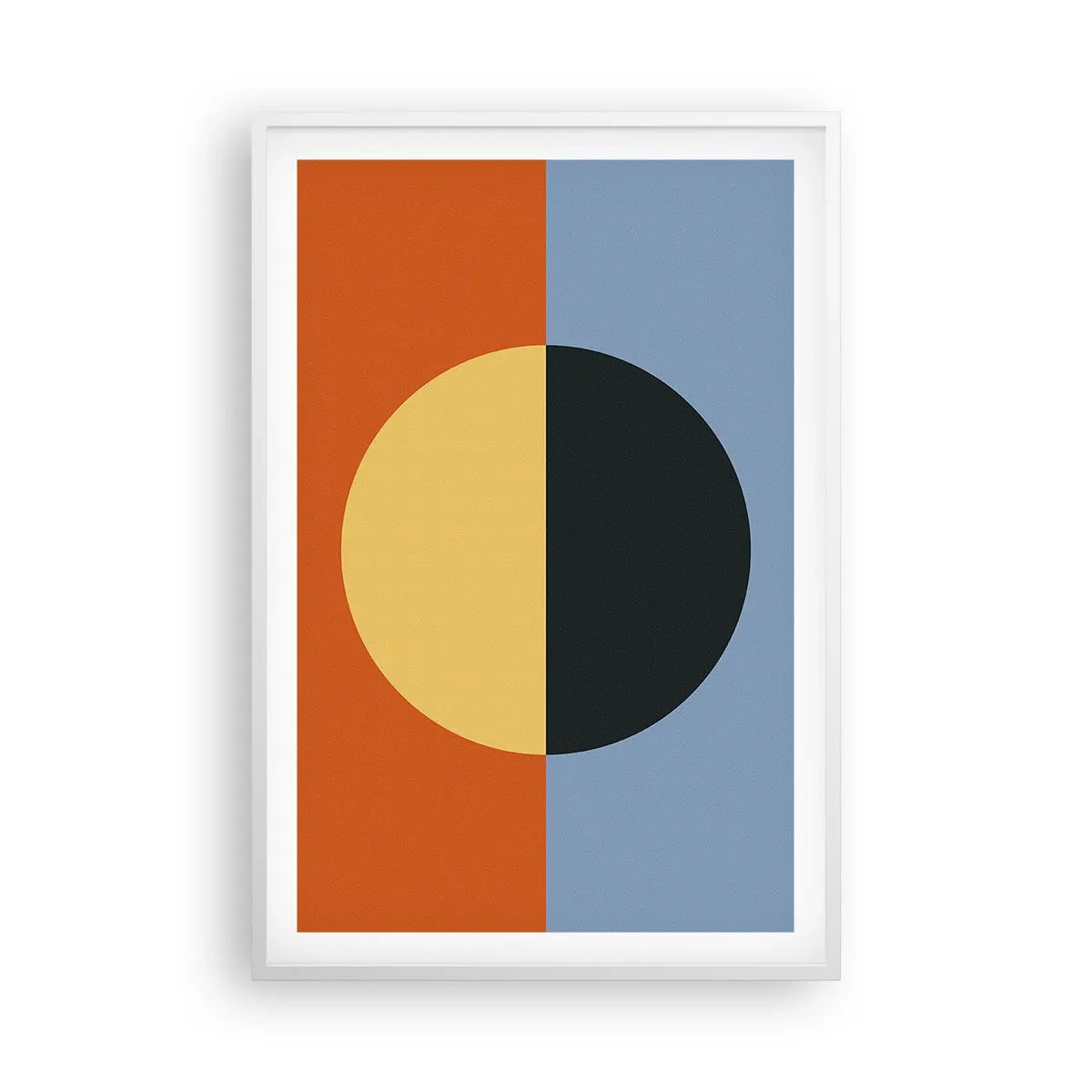 Plagát v bielom ráme - Kompozícia tepla a chladu - 61x91 cm