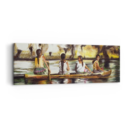 Obraz na plátne - V polynézskom raji - 90x30 cm