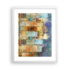 Plagát v bielom ráme - Slnečná metropola - 40x50 cm