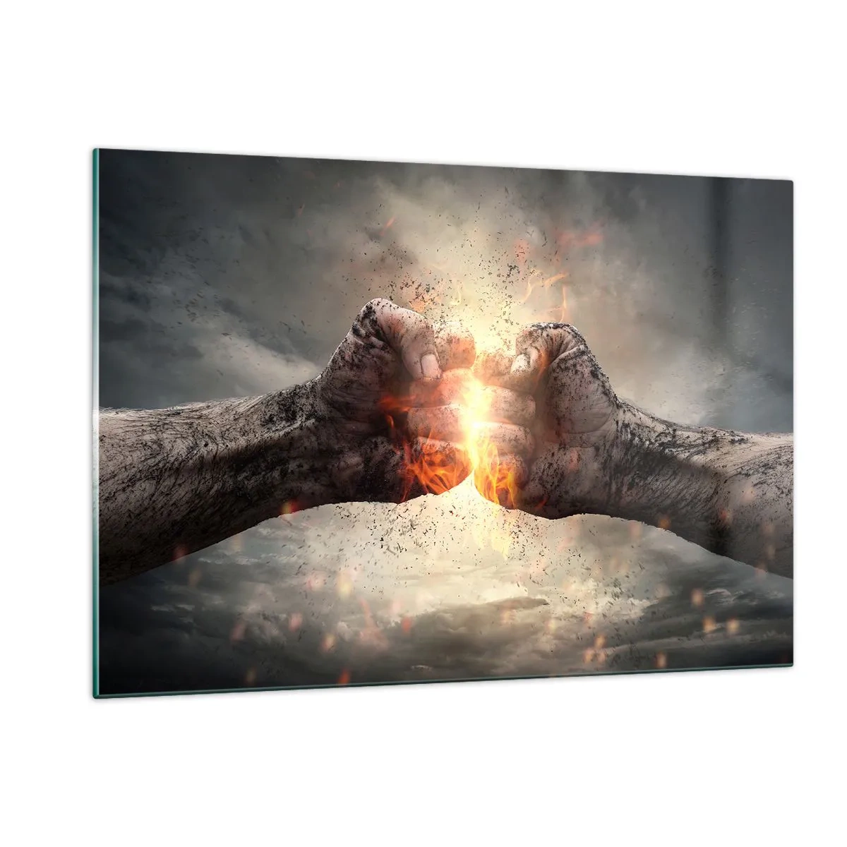 Obraz na skle - Choď do boja - 120x80 cm