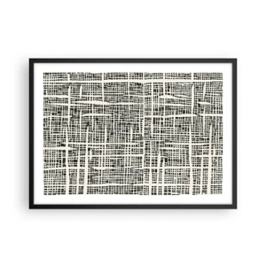 Plagát v čiernom ráme - Tkaná kompozícia - 70x50 cm
