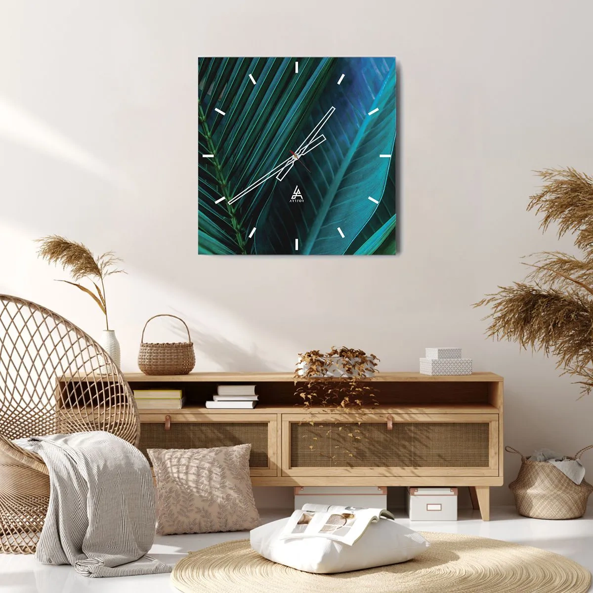 Nástenné hodiny - Anatómia zelene - 30x30 cm