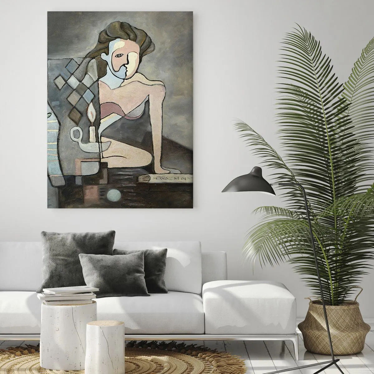 Obraz na skle - Mozaika ducha a hmoty - 70x100 cm