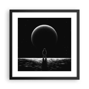 Plagát v čiernom ráme - Tvári v tvár - 40x40 cm