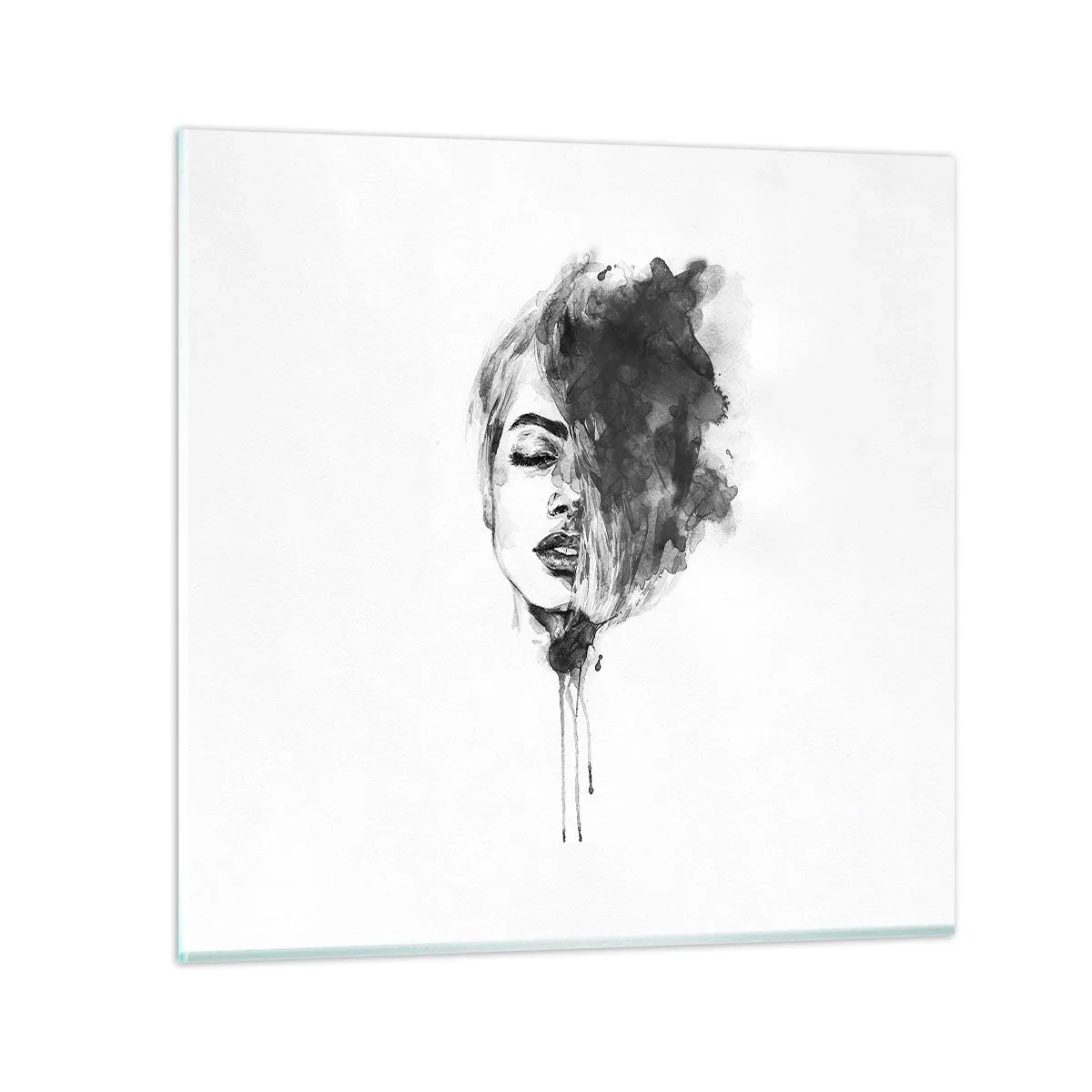 Obraz na skle - O čom sníva dievča - 70x70 cm