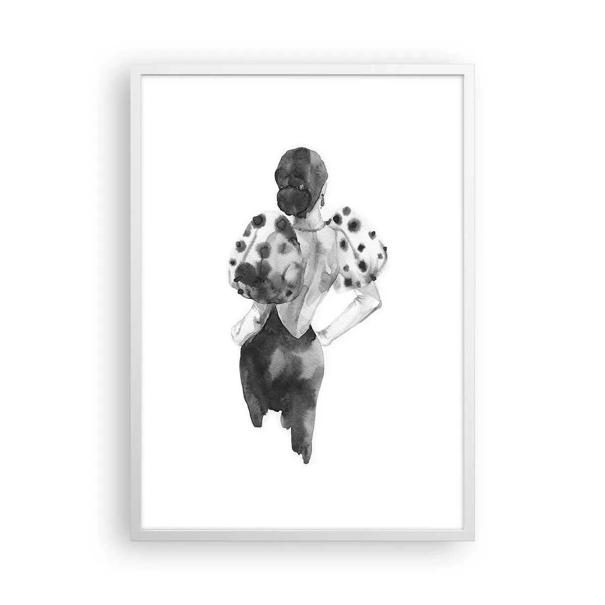 Plagát v bielom ráme - Prešla hneď vedľa - 50x70 cm