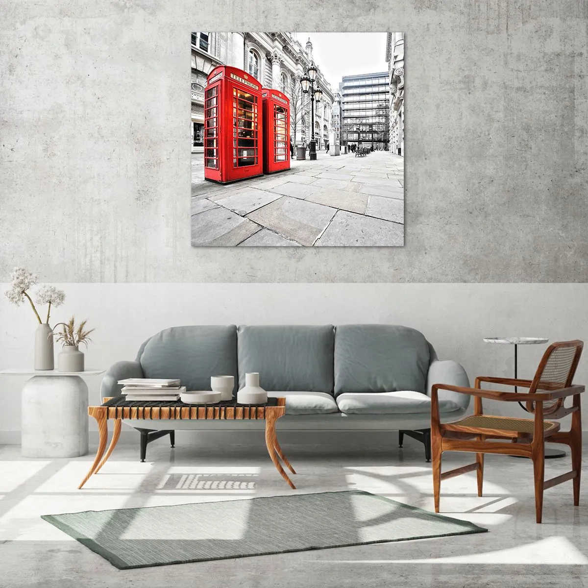 Obraz na skle - Welcome to London - 30x30 cm