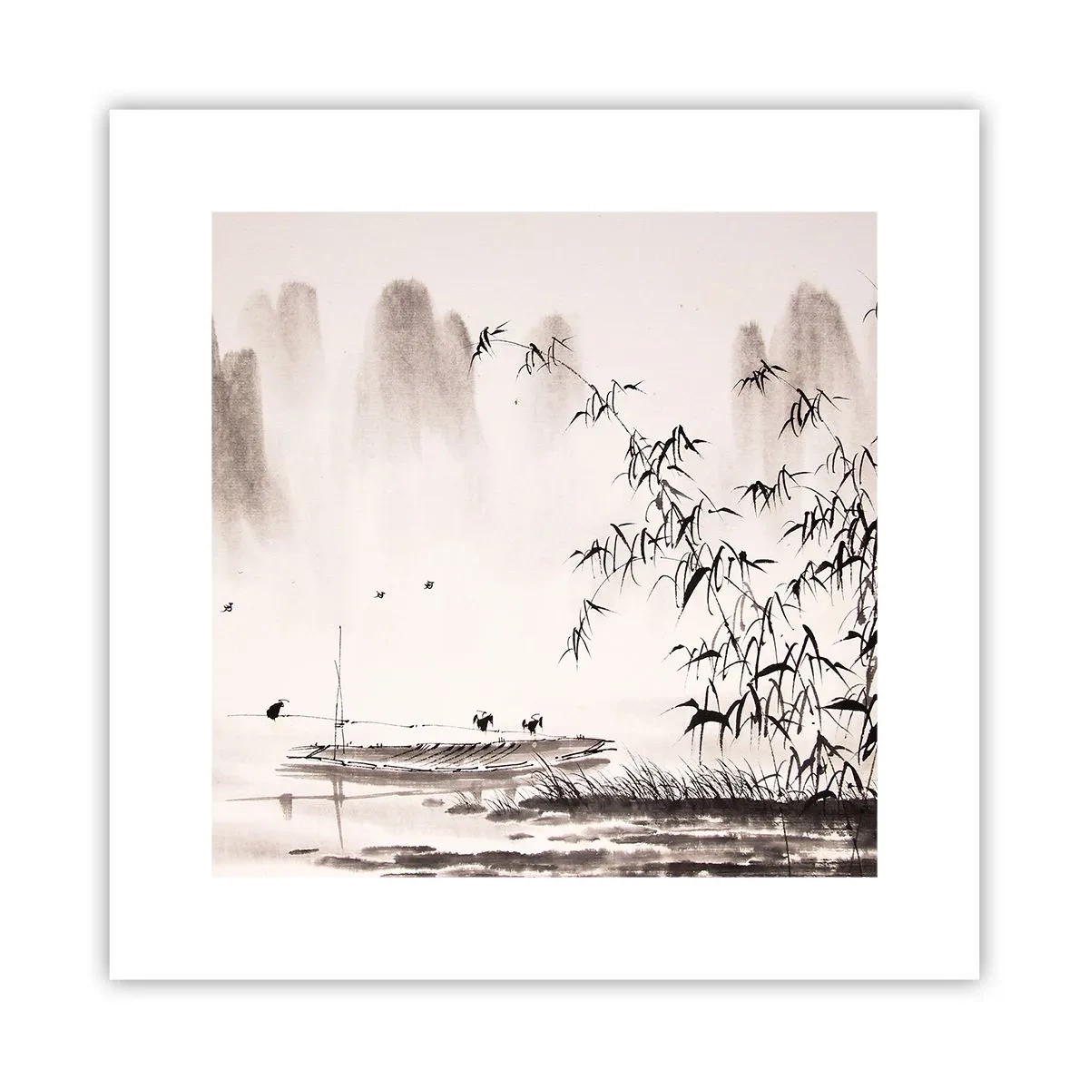 Plagát - Pokoj ryžových polí - 30x30 cm