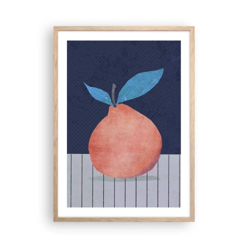 Plagát v ráme zo svetlého duba - Konvexita a rovina - 50x70 cm