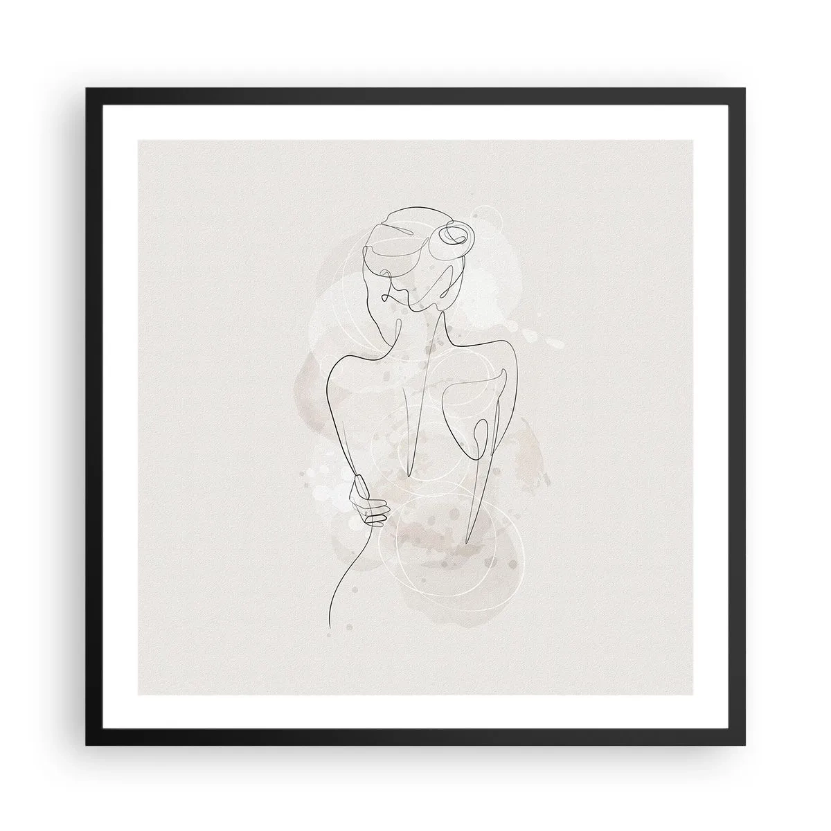 Plagát v čiernom ráme - Ako citlivý nástroj - 60x60 cm