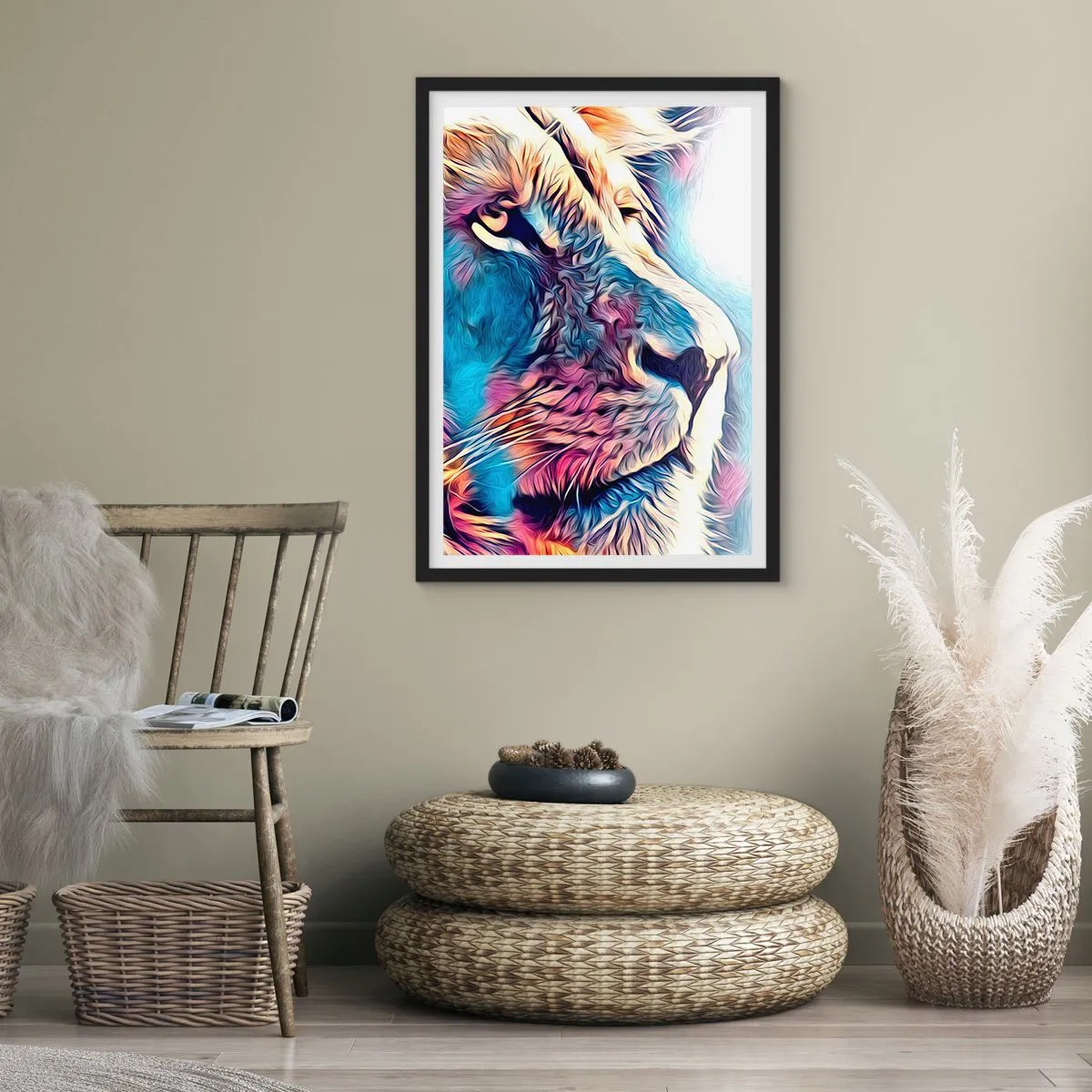 Plagát v čiernom ráme - Múdrosť prírody - 61x91 cm