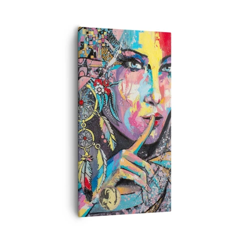 Obraz na plátne - Mlč, než pochopíš - 55x100 cm