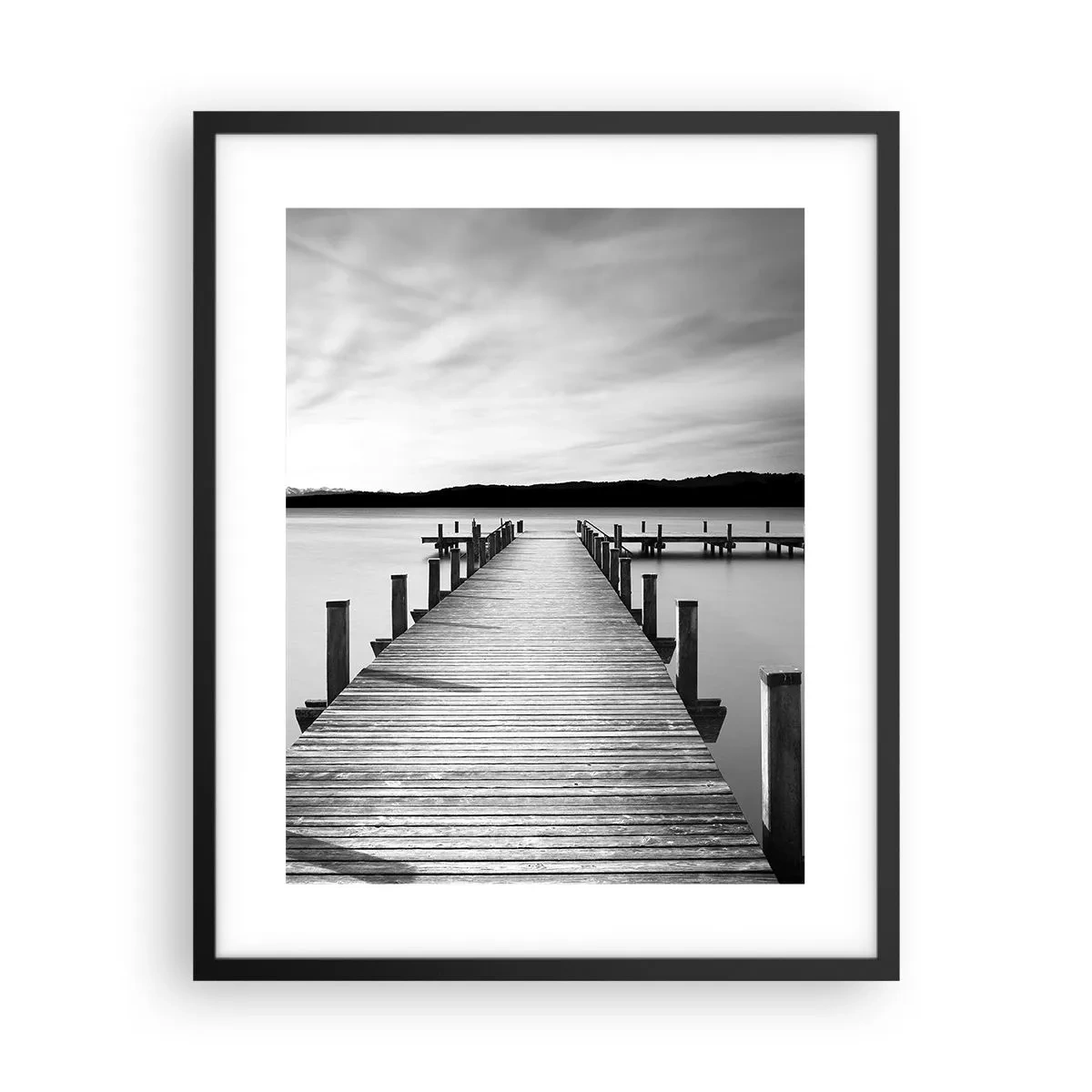 Plagát v čiernom ráme - Pri napájadle – pokoji - 40x50 cm