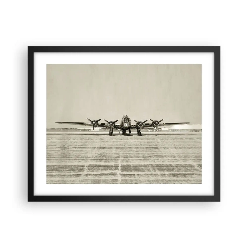 Plagát v čiernom ráme - Ako vždy pripravený - 50x40 cm