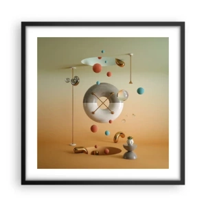 Plagát v čiernom ráme - Všetko je možné - 50x50 cm