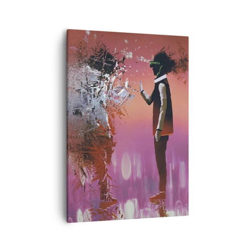 Obraz na plátne - Je možné nahliadnuť do seba? - 50x70 cm