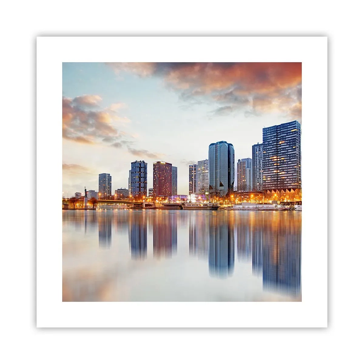 Plagát - Monumentálny pokoj Paríža - 40x40 cm