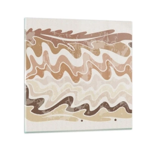 Obraz na skle - Dobrá energia – dobré emócie - 30x30 cm