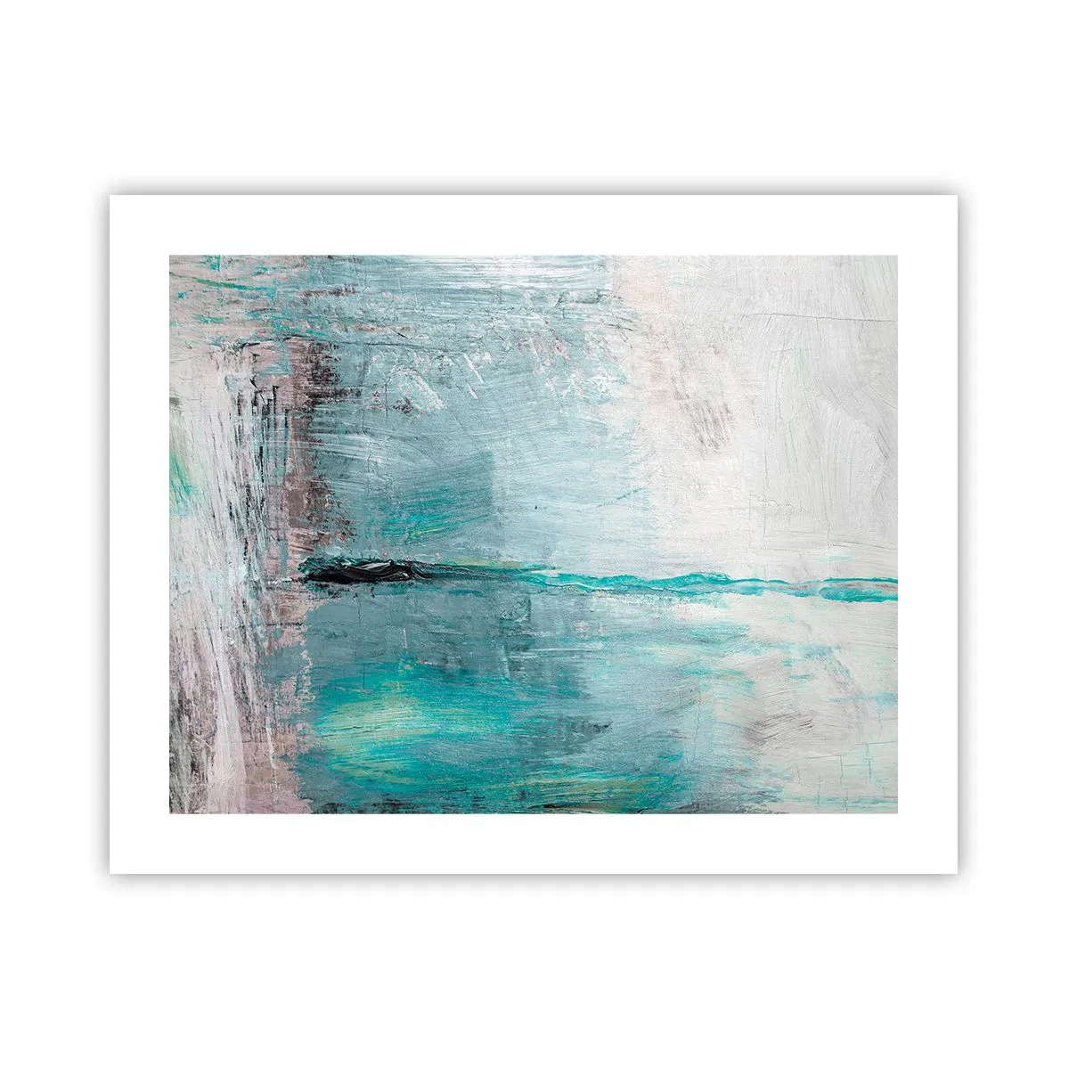 Plagát - Horizontálne v modrej - 50x40 cm