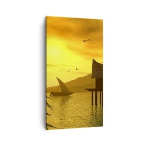 Obraz na plátne - Vytúžený pokoj - 45x80 cm