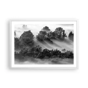 Plagát v bielom ráme - Prebúdzanie zo spánku - 70x50 cm